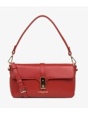 SAC BAGUETTE EN CUIR CARMIN  FOULONNE MILANO - LANCASTER