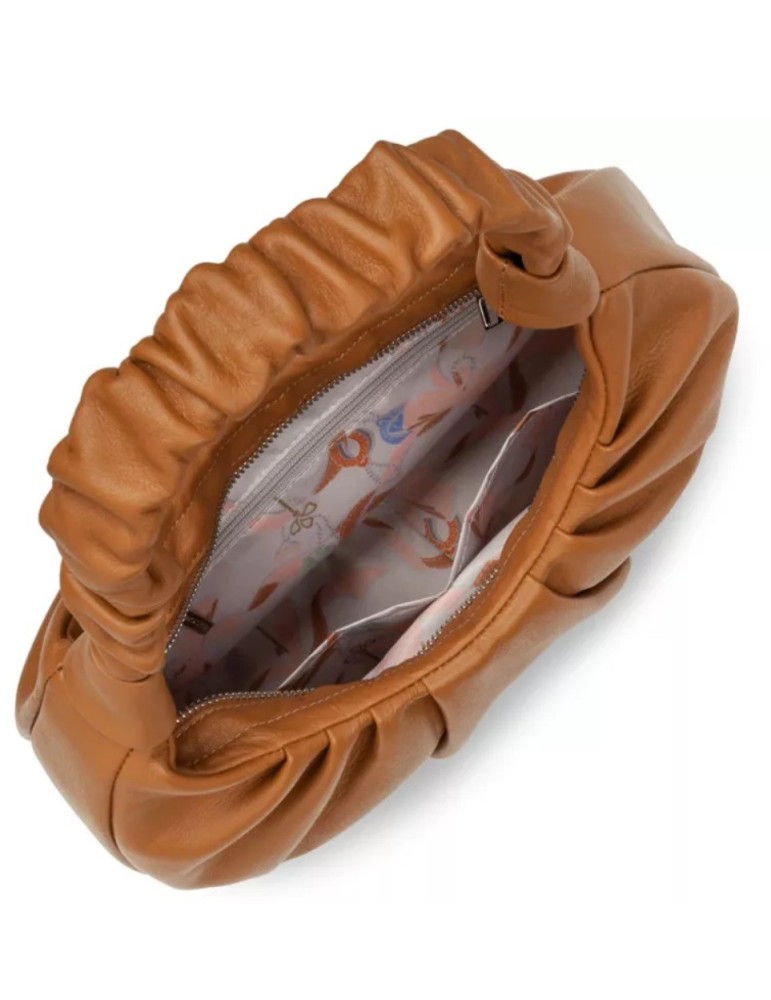 SAC HOBO SOFT CHOUCHOU EN CUIR CAMEL - LANCASTER