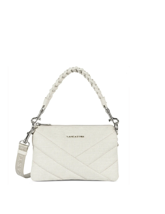 POCHETTE S  CANVS MATELASSE MASTIC - LANCASTER